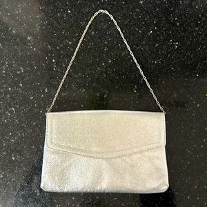 HL USA silver clutch
